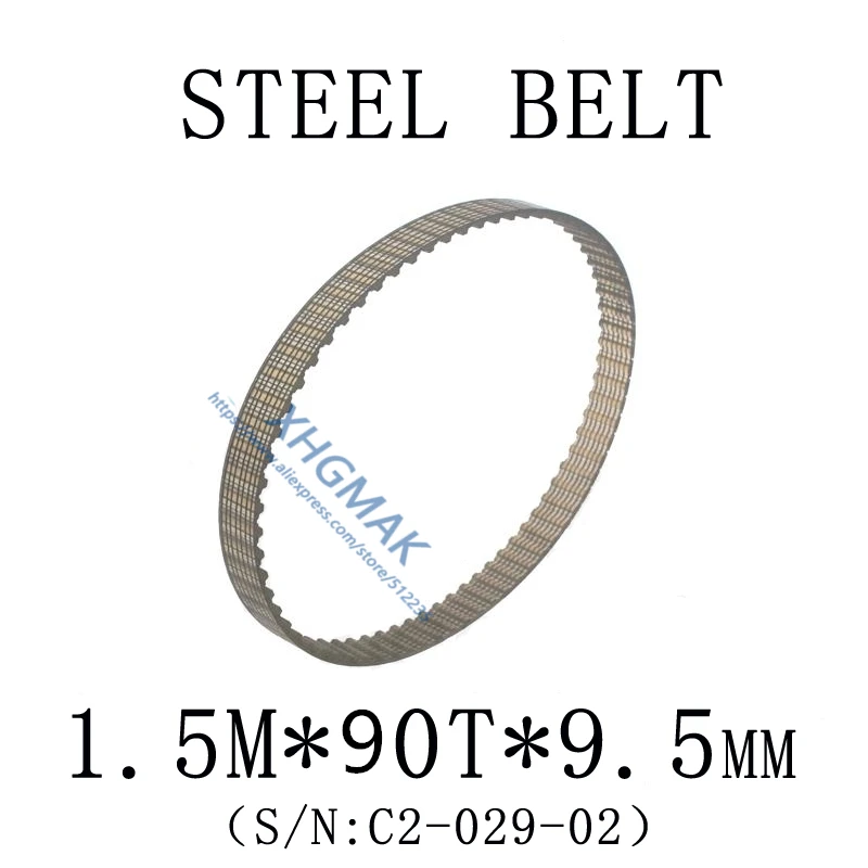 Steel Core 1.5mx70tx9.5 1.5mx90tx9.5mm Industrial Timing Belt For Cj0618 Mini Lathe Machine West Matt C2 C3 Lathe CJ9518 SP2102