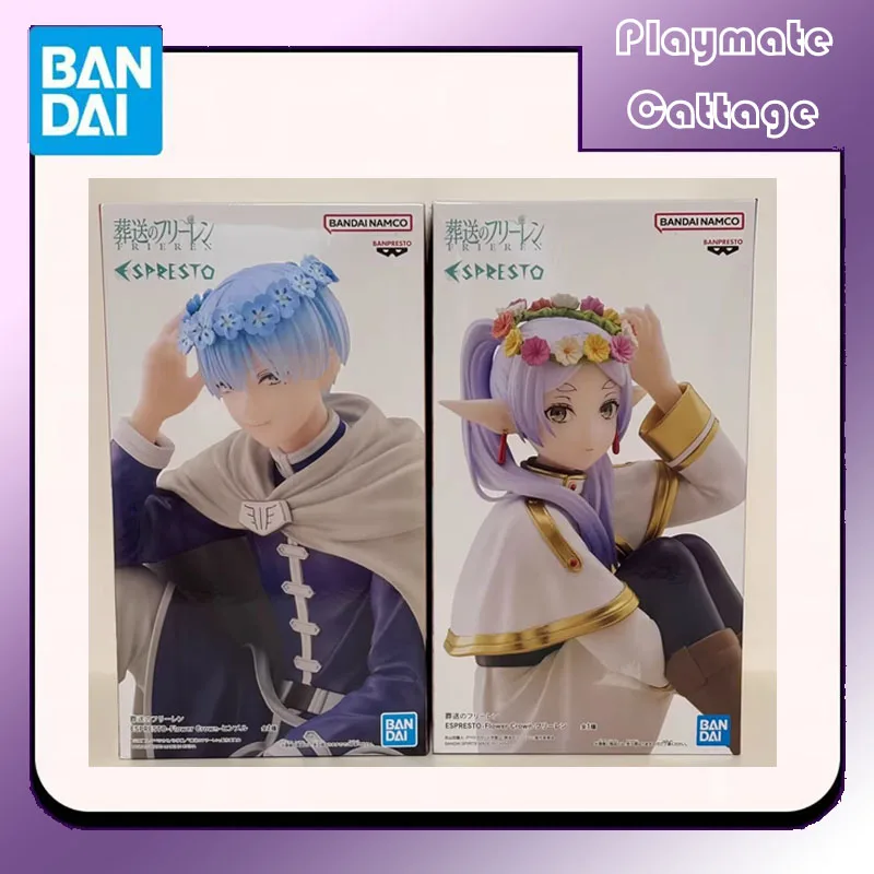

В наличии BANDAI Original BANPRESTO Frieren: Beyond Journey's End Himmel Flower Crown Аниме Фигурка Модель Игрушка в подарок Дети Девушка