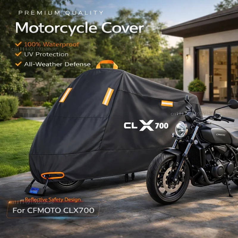 

Чехол для мотоцикла CFMOTO 2021-2026, водонепроницаемый, сверхпрочный, из полиэстера, с защитой от УФ-излучения, для использования на улице, от дождя, пыли и солнца