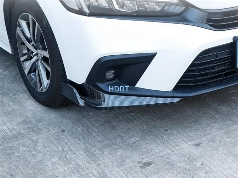 Car Styling Front Bumper Moulding Fog Light Cover Lamp Frame Blade Wind Knife Trim Strip Accessories For Honda Civic 11th 2022 +