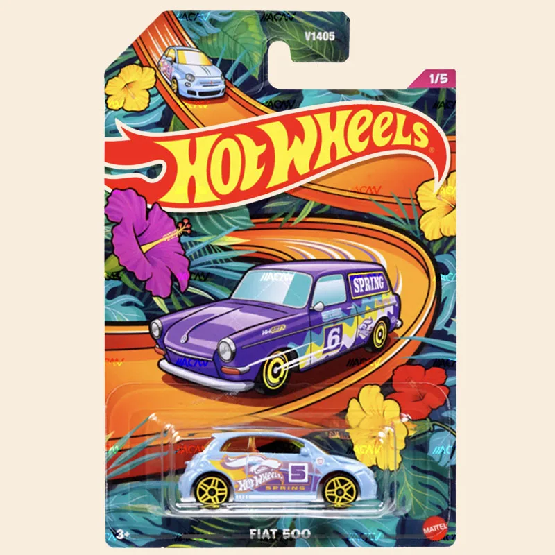 V1405 Hot wheels 1:64 EASTER ASST fiat 500 ford escort rs1600 mini cooper impreza wrx custom Volkswagen diecast alloy car model