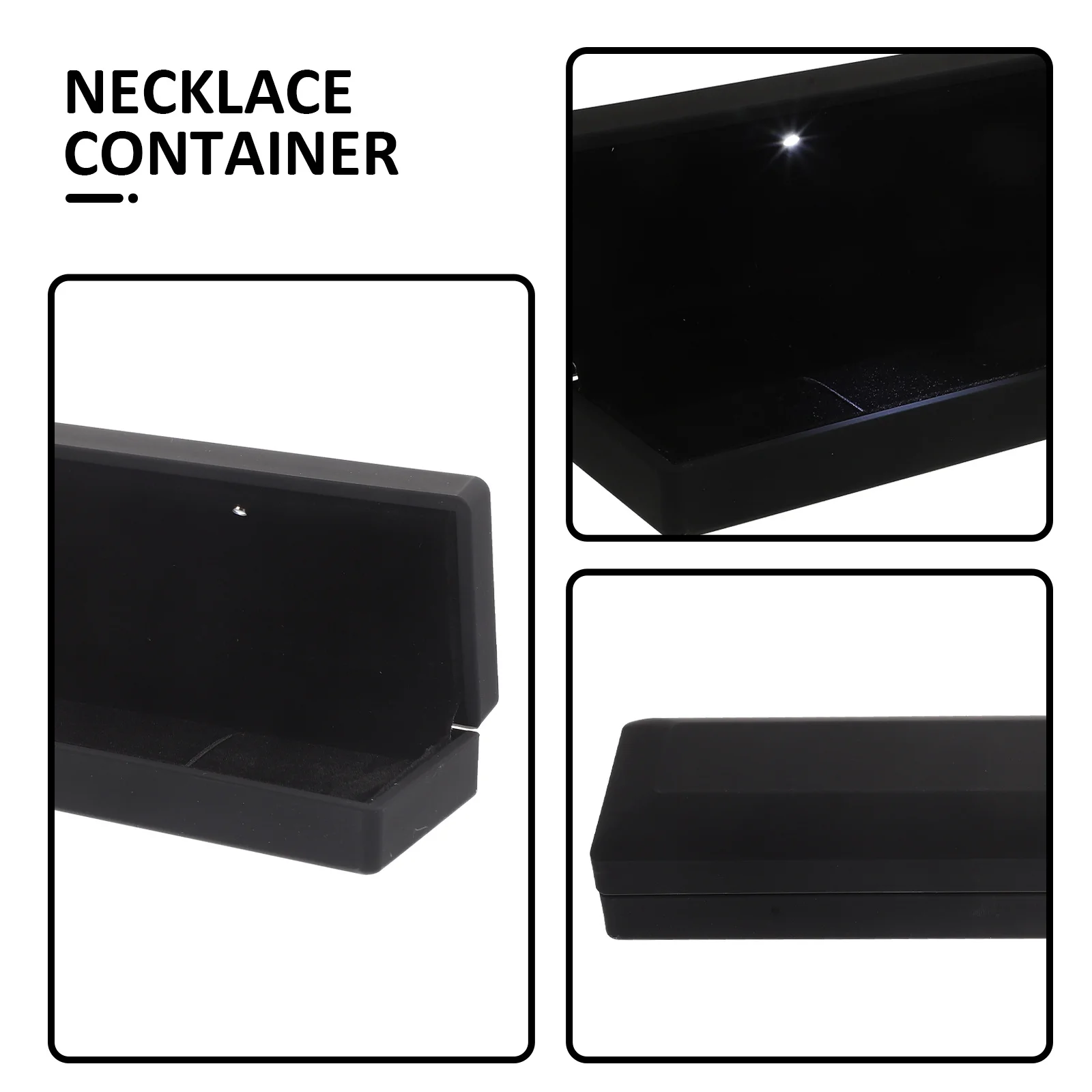 

Светодиодная шкатулка для драгоценностей, браслет, подарочный футляр, коробка для хранения ожерелья, гладкая текстурированная, прочная, износостойкая, грязеотталкивающая светодиодная подсветка, сияющая