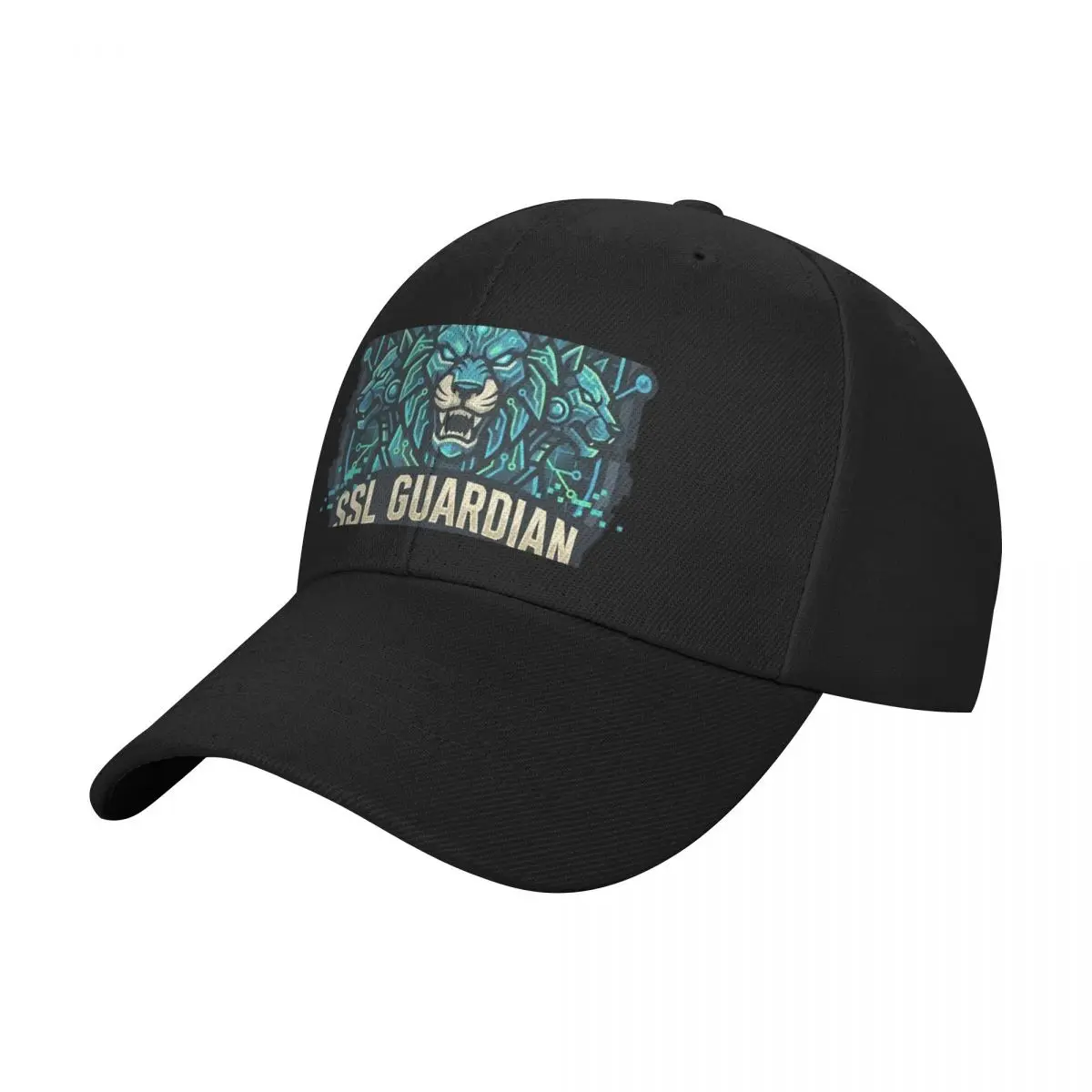 Fashion SSL Guardian Port 443 Handshake Cerberus Cybersecurity Badge baseball cap Light Vintage Cap