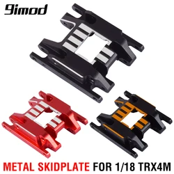 9imod Aluminum Alloy Skid Plate Transmission Mount Gearbox Base Center Frame Brace Hops Up for TRX4M 1/18 RC Crawler Car Parts