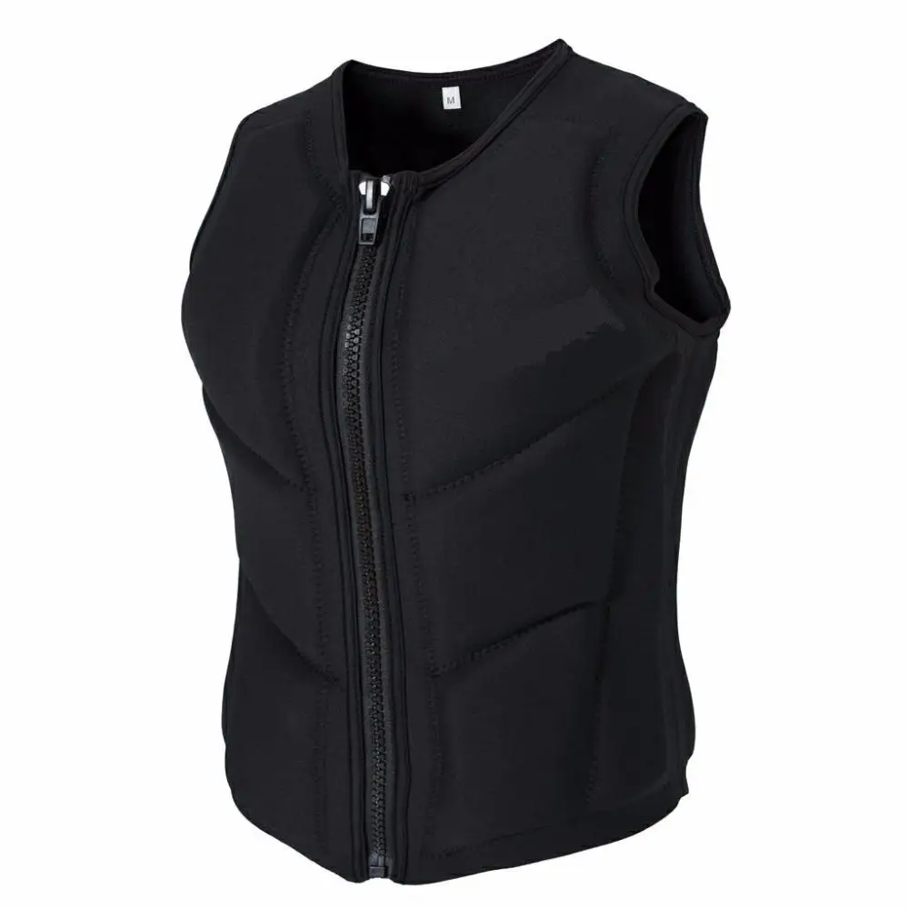 

Swimming Adult Life Jacket Vest Front Zipper Vest Buoyancy Kayak Womens Men Life Impact Vest