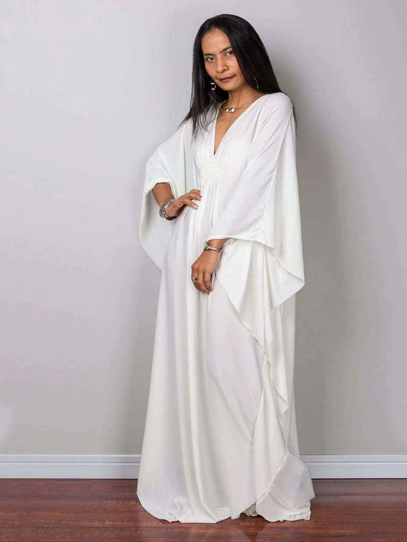 Kaftan Dresses for Women Plus Size Bathing Suit Cover up Vneck Batwing Dress Loose fit Moroccan Caftan mumu Dresses