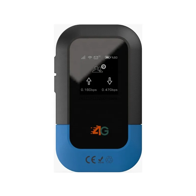 Global Version 4G 5G eSIM WiFi6 CPE Router Built-in 6000mAh Battery Global Bands Portable Mobile Hotspot Travel Gateway