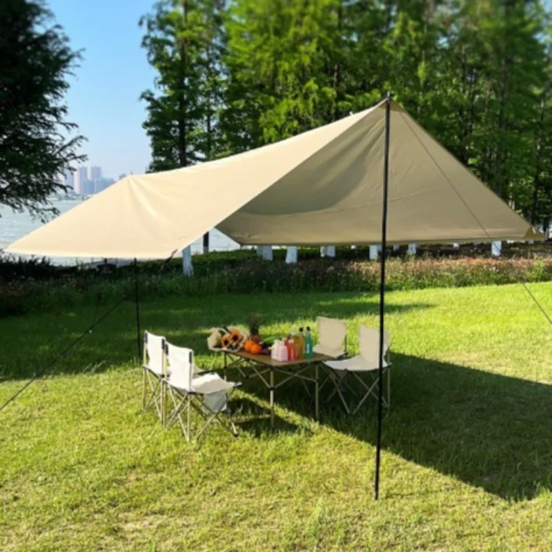 

Расслабляющий непромокаемый пляжный солнцезащитный козырек, легкий солнцезащитный козырек для лугов большой площади, многофункциональные принадлежности для кемпинга на открытом воздухе