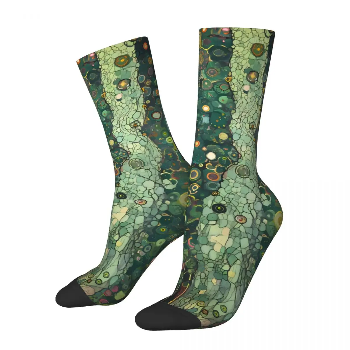 Gustav Klimt Painting Art Sock Printed Man Polyester