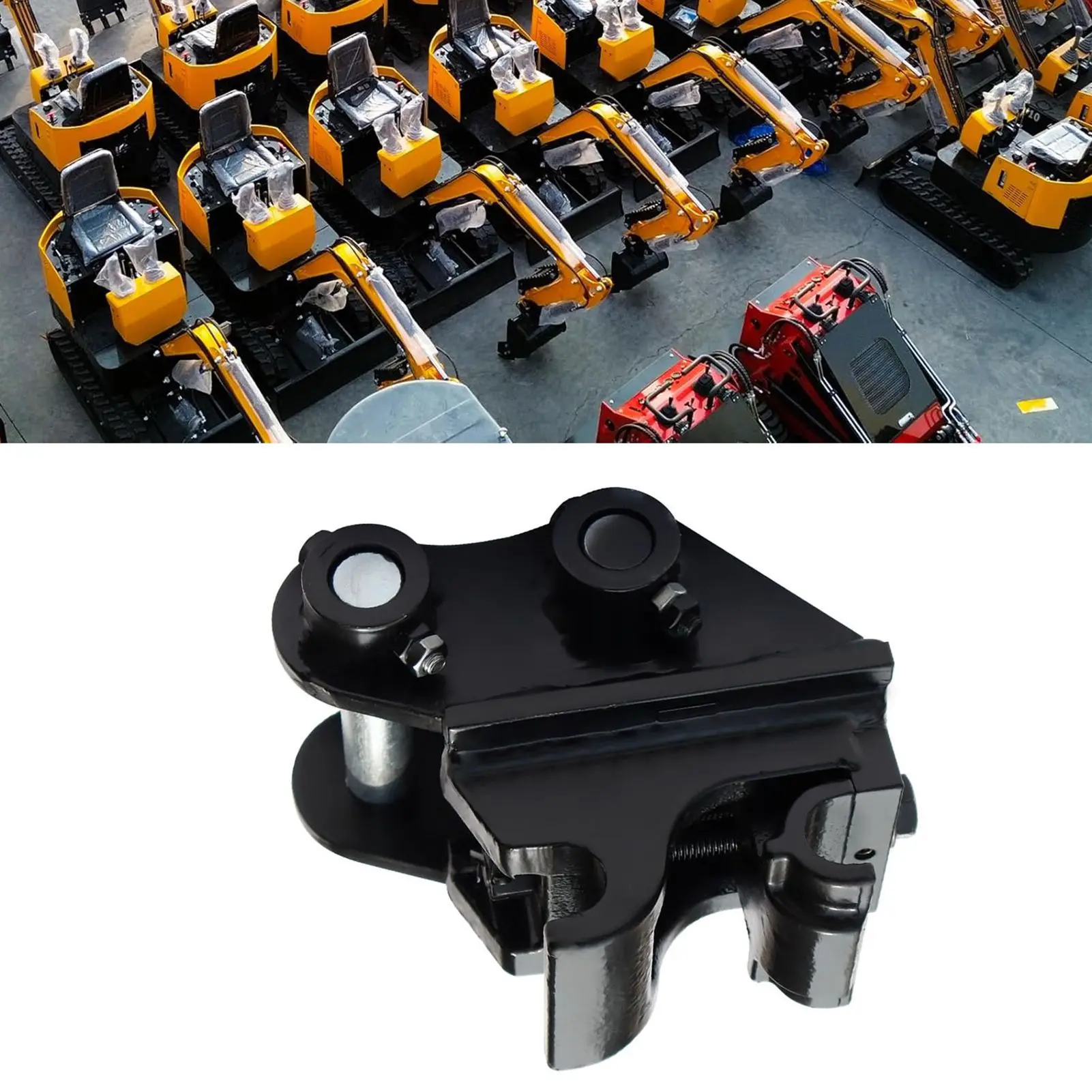 

Excavator Quick Coupler Fast Connection Portable High Strength Excavator Attachment Quick Connector for Mini Excavators