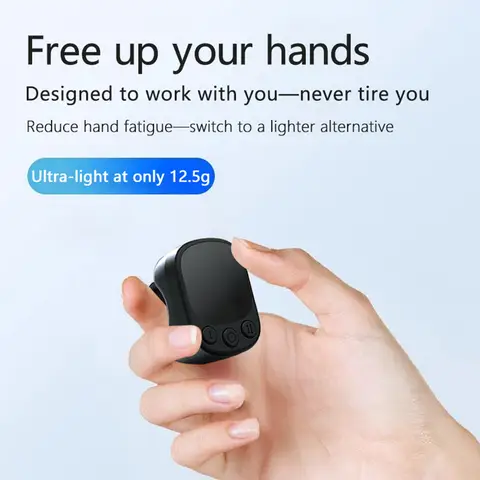 터치패드가 있는 마우스 링 리모컨, 스마트 자동 화면 클릭기, 연속 클릭기, 스크롤 링 리모컨