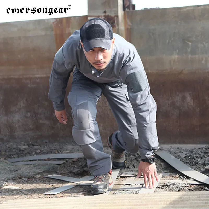 

Emersongear Assault Uniform Sets Tops Duty Cargo Trousers Mens Tactical Suits Shirts Pants Hunting Combat WG