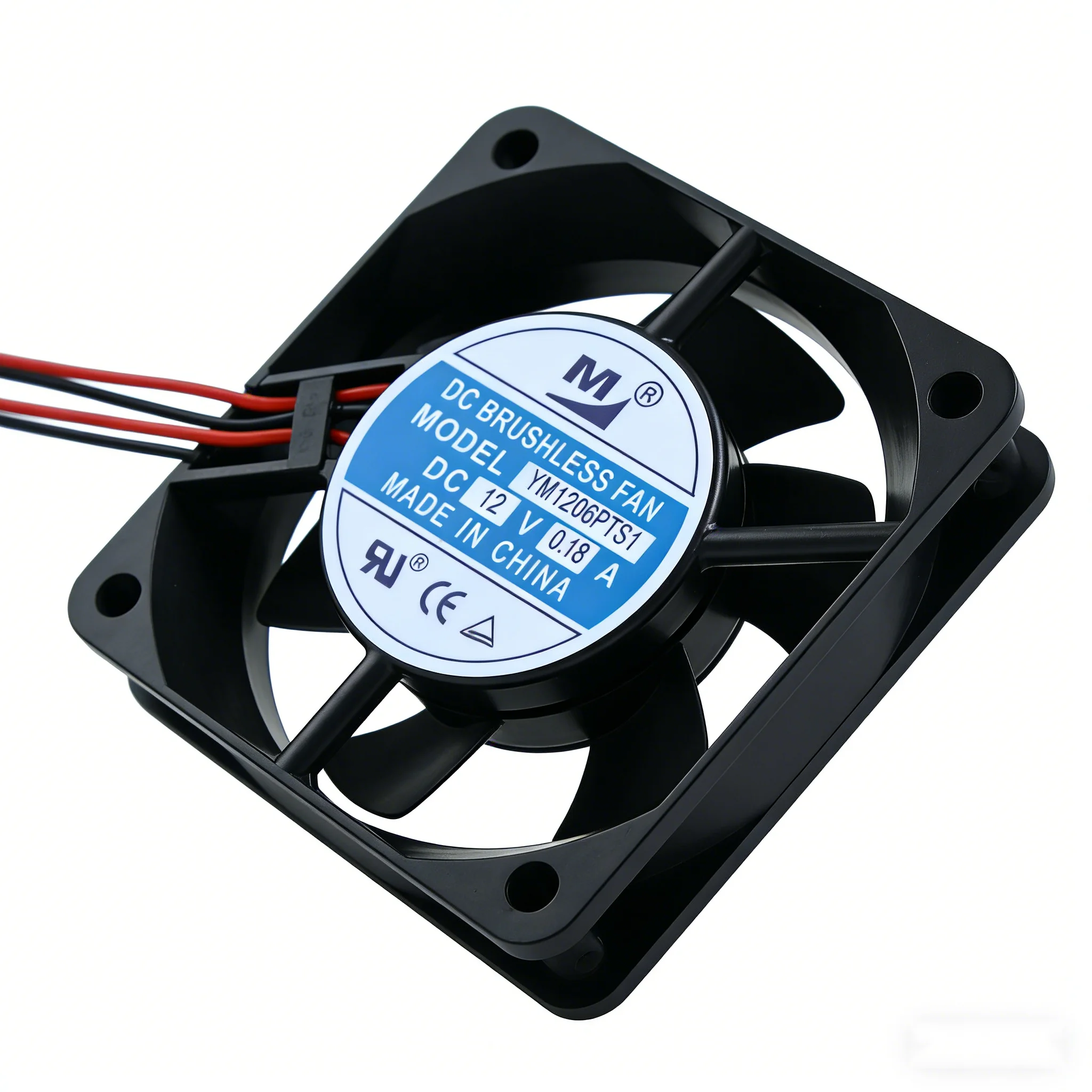 4 lines YM1206PTS1 6025 DC12V 0.18A 6CM Mini Silent Brushless Cooling Fan PC Case CPU Cooler 60x60x25mm view 3
