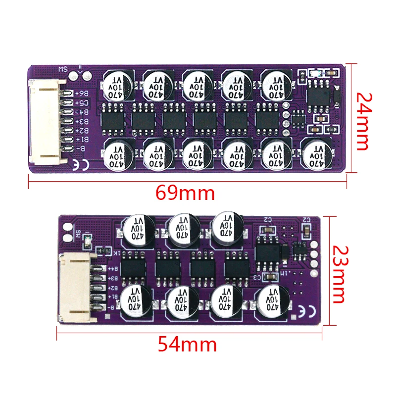 3S4S lithium battery high current capacitive active balancing board energy transfer high precision low heating