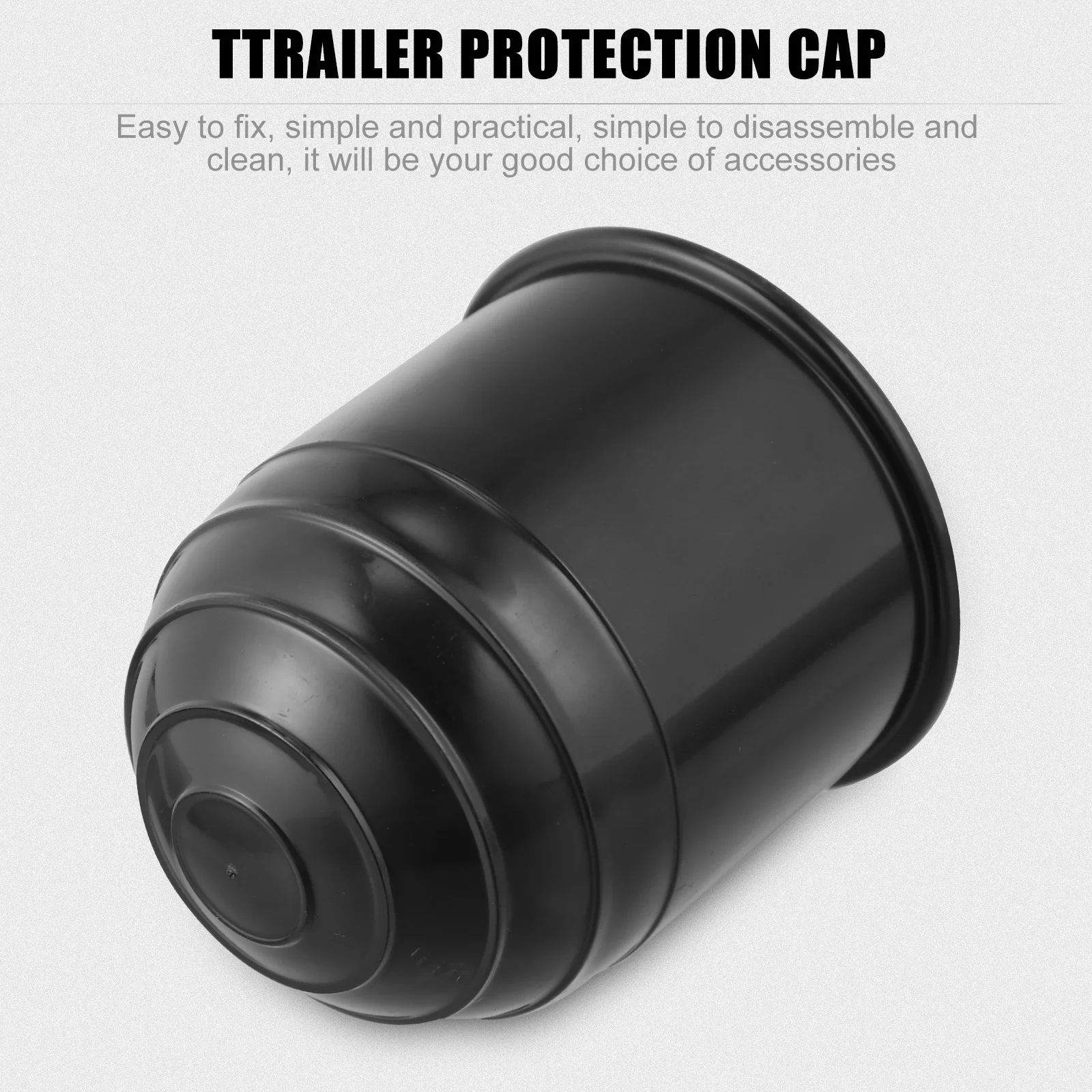 

2pcs Trailer Hitch Cover Durable Waterproof Car Hook Protection For Rvs Campers Thick Wear-Resistant Towball Protector Hitch