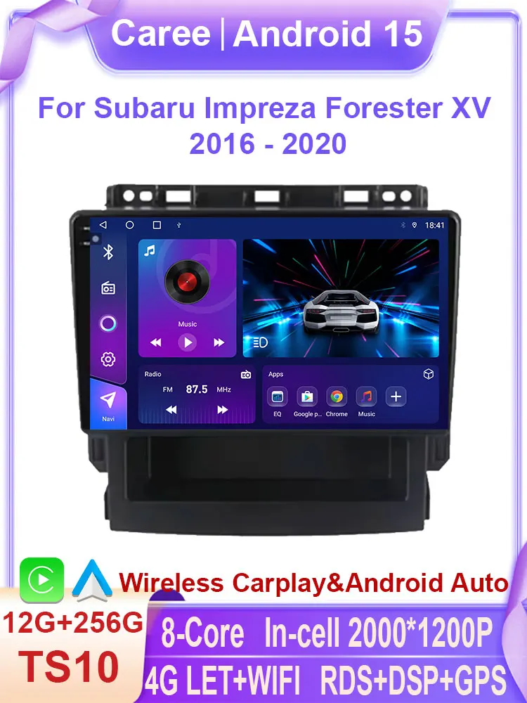 

Android Auto For Subaru Impreza Forester XV 2016 2017 2018 2019 2020 Car Radio Stereo CarPlay Car Multimedia Player QLED 5G WIFI