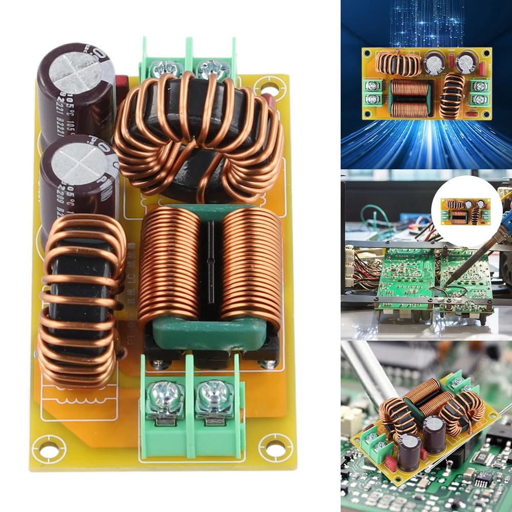 DC LC Filter EMC FCC Electromagnetic Interference Filter DC 12V Car Audio Filtering High Frequency Power Filter