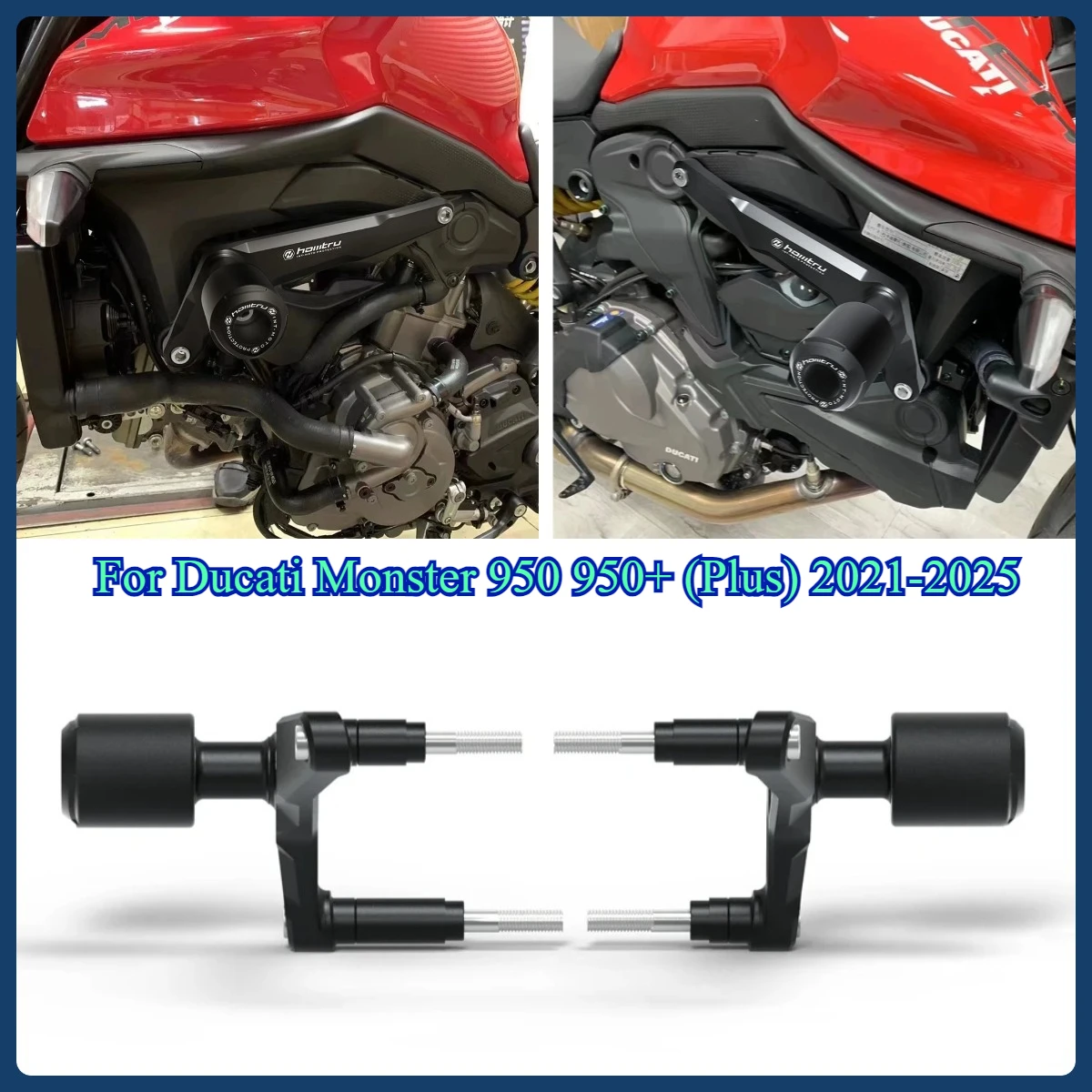 

Motorcycle Crash Protection Frame Sliders for Ducati Monster 950 950+ (Plus) 2021-2025