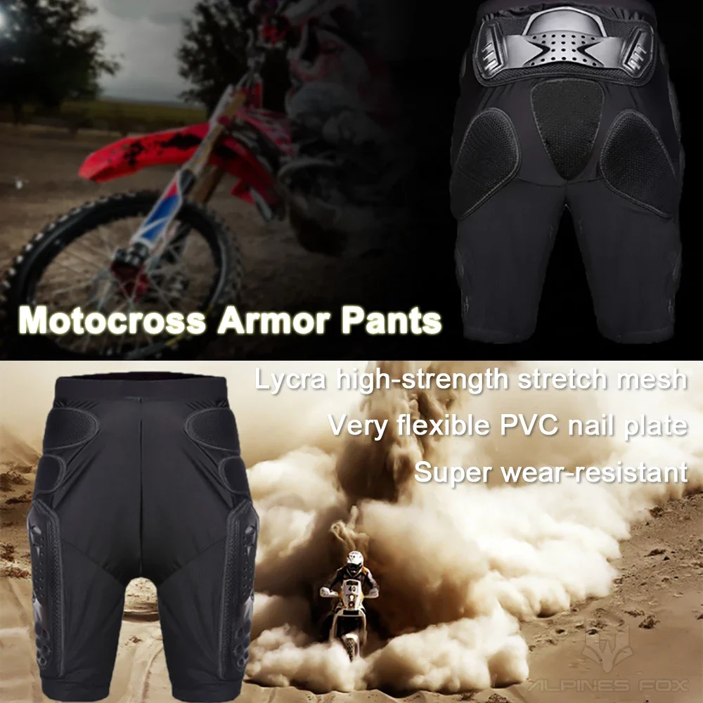 Motorcycle Enduro Armor Shorts MX BMX DH Dirt Bike Motocross Racing Mountain Bicycle Off-road Summer Pants Cycling Skiing Shorts