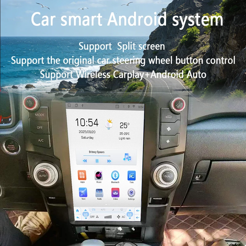 

Для Toyota 4 RUNNER 2010-2023 GPS Carplay автомобильный мультимедийный видеоплеер стерео Navi головное устройство Android 13 13,6 "экран радио