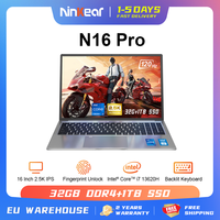 Ninkear Gaming Laptop N16 Pro 16-Inch 13th Gen Intel i7-13620H 32GB DDR4+1TB SSD 2.5K IPS 120Hz Fingerprint Unlock WiFi 6