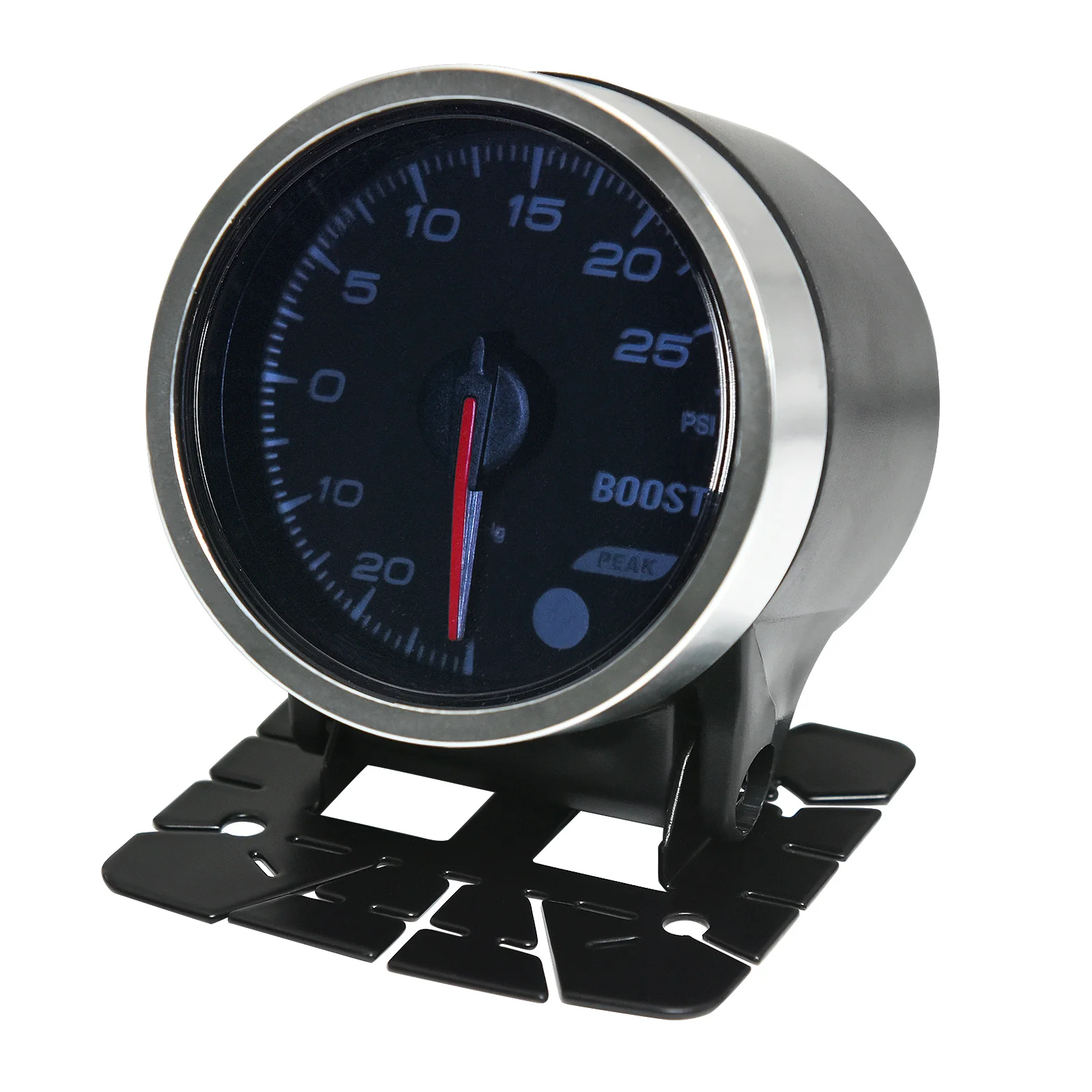 52MM Digital Turbo Boost Gauge Smoke Lens Boost Gauge -30-30PSI 7 Colors Backlight With Electronic Sensors 12V