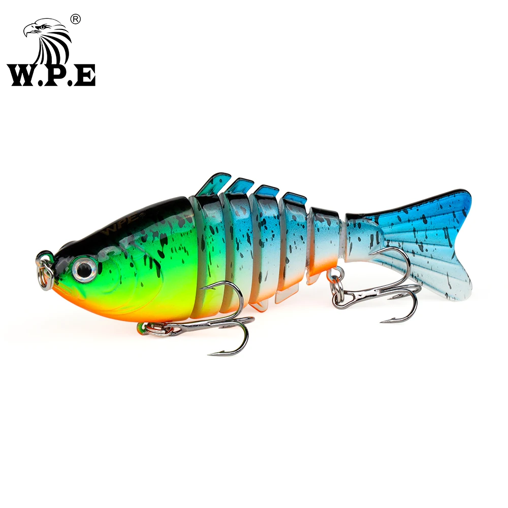 

W.P.E 1pcs Fishing Lure 100mm 16g Multi Joint Lure Sinking 0.5m-1m Hard Lure Swimbait Fishing Tackle Fake Lure Jig Bass Pesca