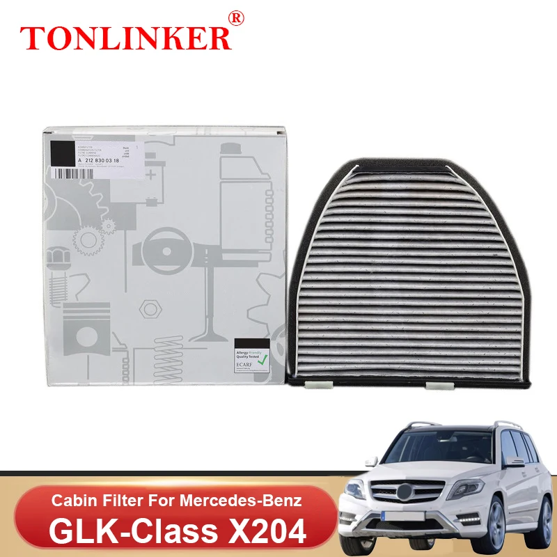 

TONLINKER Cabin Filter A2128300318 For Mercedes Benz GLK Class X204 2008-2015 GLK 220CDI 350CDI 250 280 300 350 Car Accessories