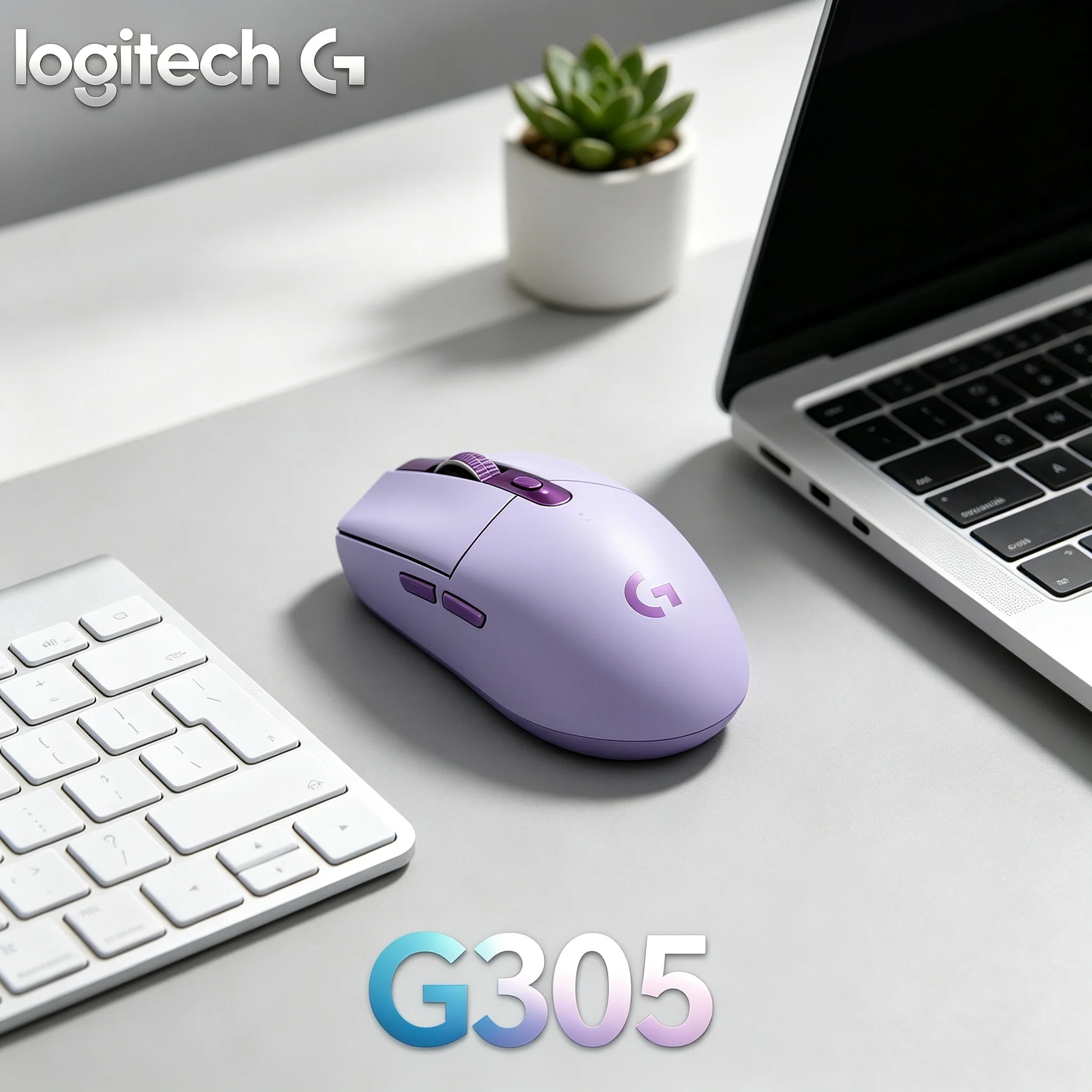 Logitech G305 2.4G Wireless Gaming Mouse Customizable DPI Setting 6 Buttons For Gaming & Office Operation