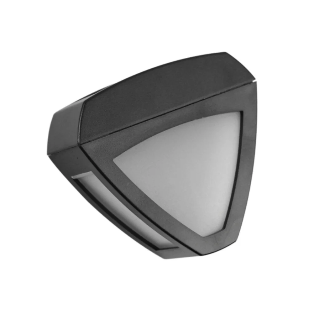 

Solar Wall Lamp Durable Black White Outdoor Garden Light High Strength Rust Free Waterproof Triangle Heart Shape Easy Install