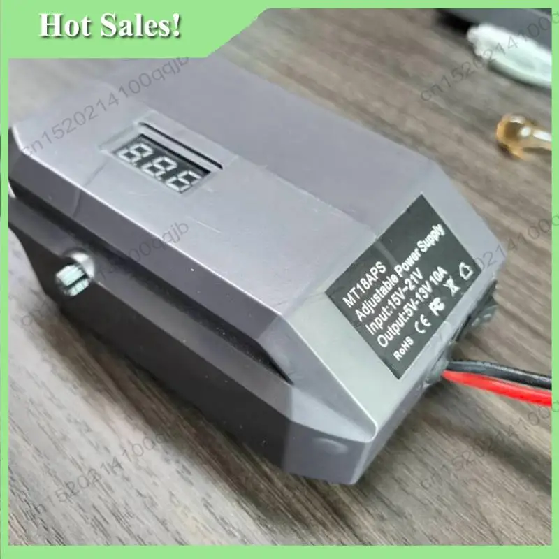 

-FDDT DC 18V To 12V Step Down Converter For 18V Battery, Power Wheels Battery Adapter, Cigarette Lighter Buck Adapter