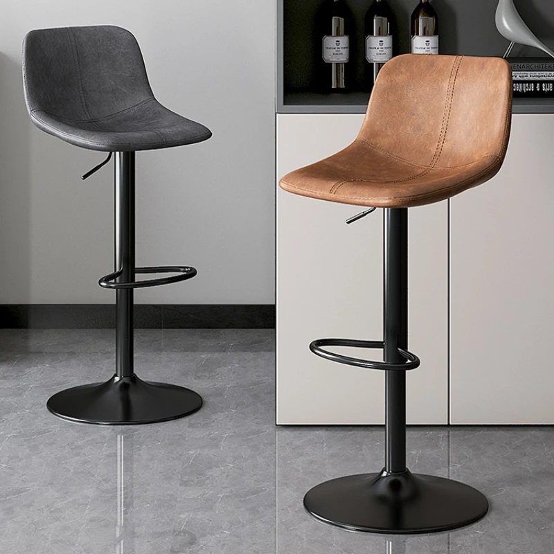 

Counter Salon Bar Chair Swivel Design Simple Reception Nordic Chair Island Modern Bancos De Bar Cadeiras Sedie Furniture HD50BY