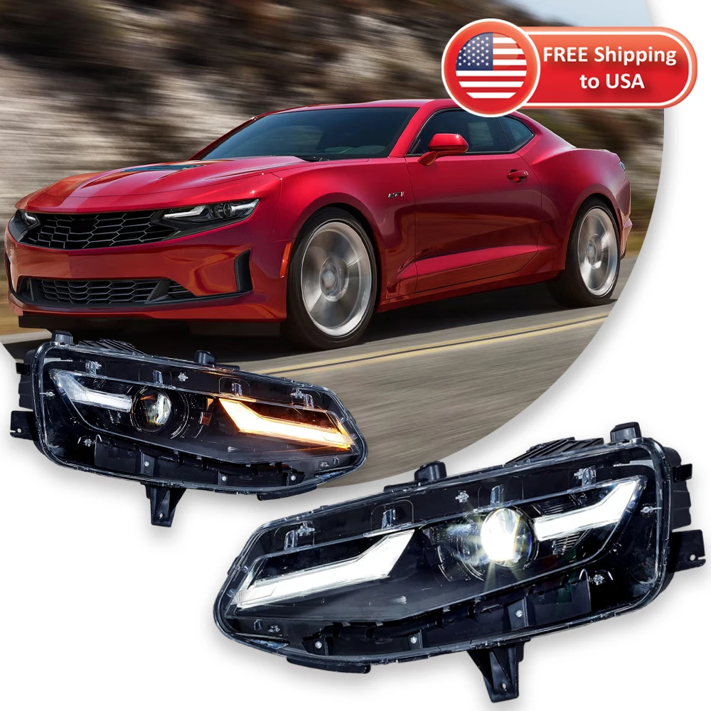 TYPY Car Lights For Chevrolet camaro Headlight 2020-2023 LED Projetor head Lamp Daytime Running Light Automotive Accessories