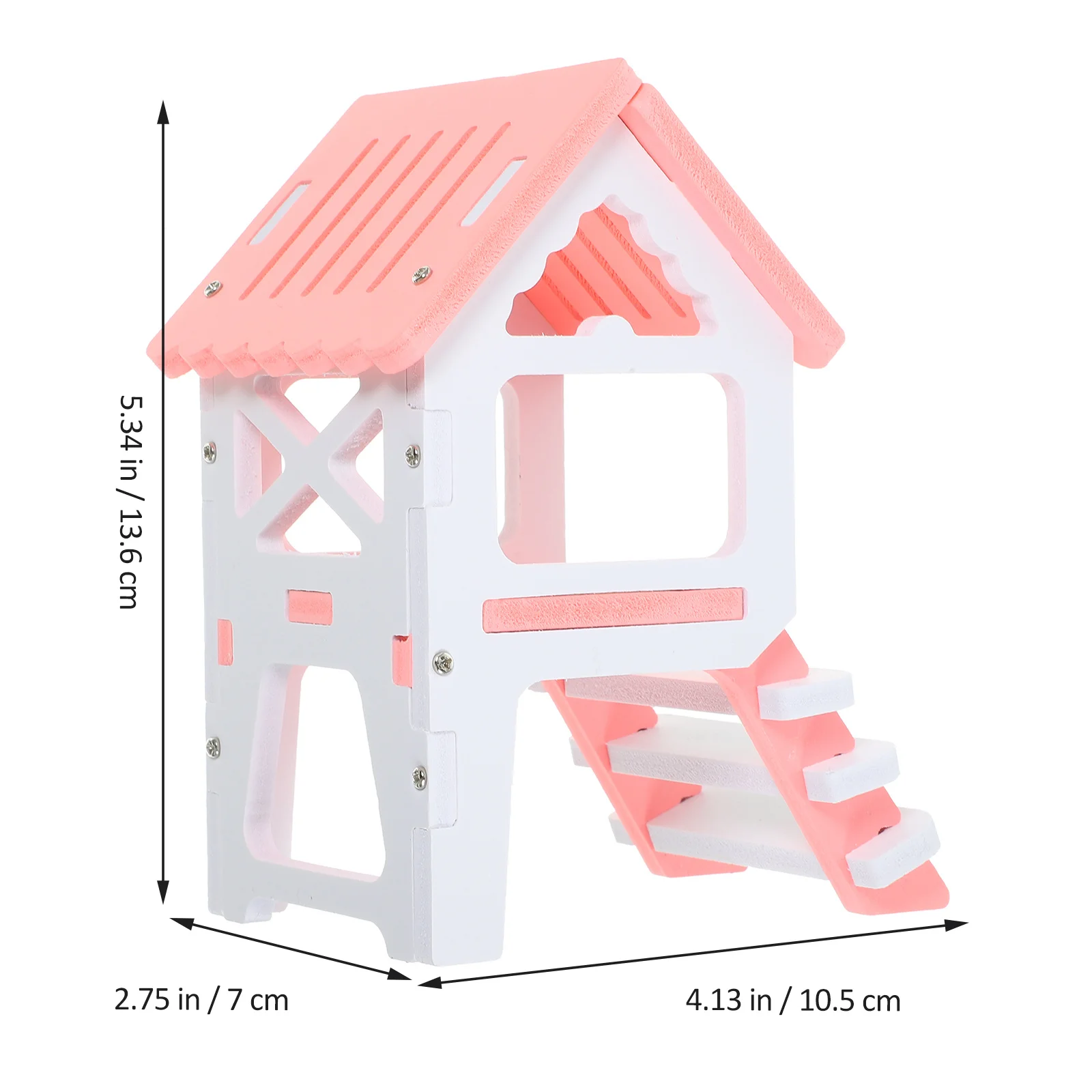 

1Set Hamster Hut Villa for Guinea Pig Rat Strong Non Toxic Material Easy Clean Long Term Use Pet Hideout