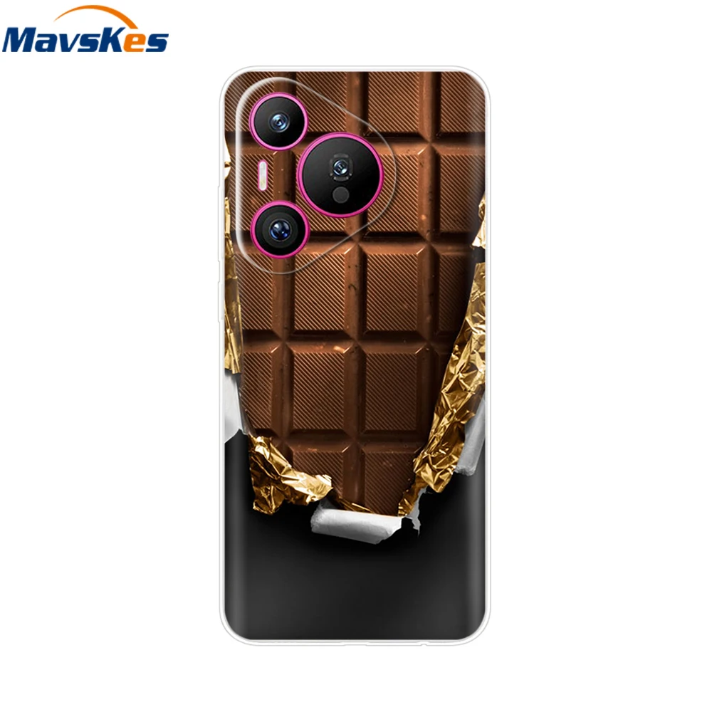 Phone Case For Huawei Pura 70 Fashion Sweet Girl Transparent Soft Silicone Back Cover For Huawei Pura 70 Pro Pura70 Pro+ Fundas image 3
