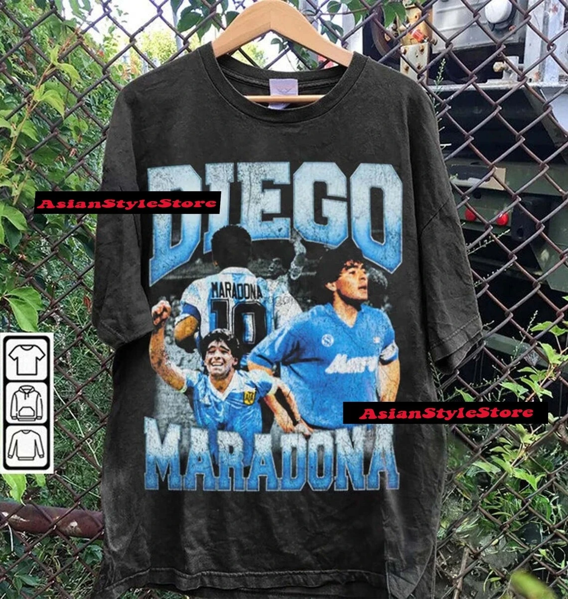 Diego Maradona Vintage 90s Graphic Style T-Shirt Diego Maradona Shirt Vintage Oversized Sport Tee Unisex shirt Football Bootleg