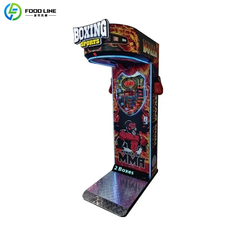 Customized Hardware Metal Arcade Game Machine High Quality Coin Operated Electronic Boxing Competition Arcade Boxing Machine