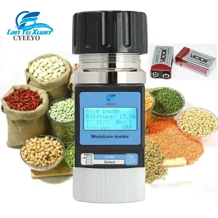 Bread Maize Portable Cocoa Bean Paddy Wheat Quinoa Vegetable Seed Moisture Meter