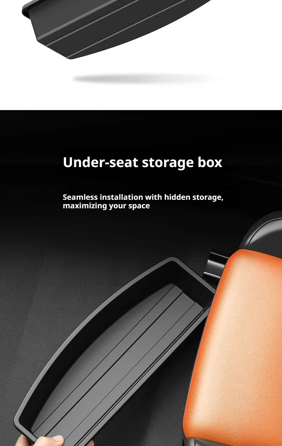 Aufbewahrungsbox unter dem Sitz Universeller Autositz-Organizer Abnehmbare Aufbewahrungsbox Gadget-Etui Universelles Zubehör – Detail 9