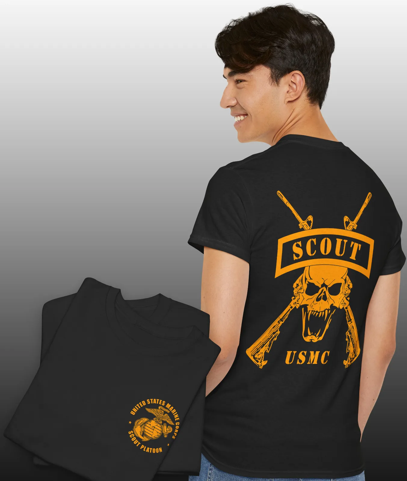 

US Marine Corps Scout Sniper Platoon T-Shirt 100% Cotton O-Neck Short Sleeve Summer Casual Mens T-shirt Streetwear