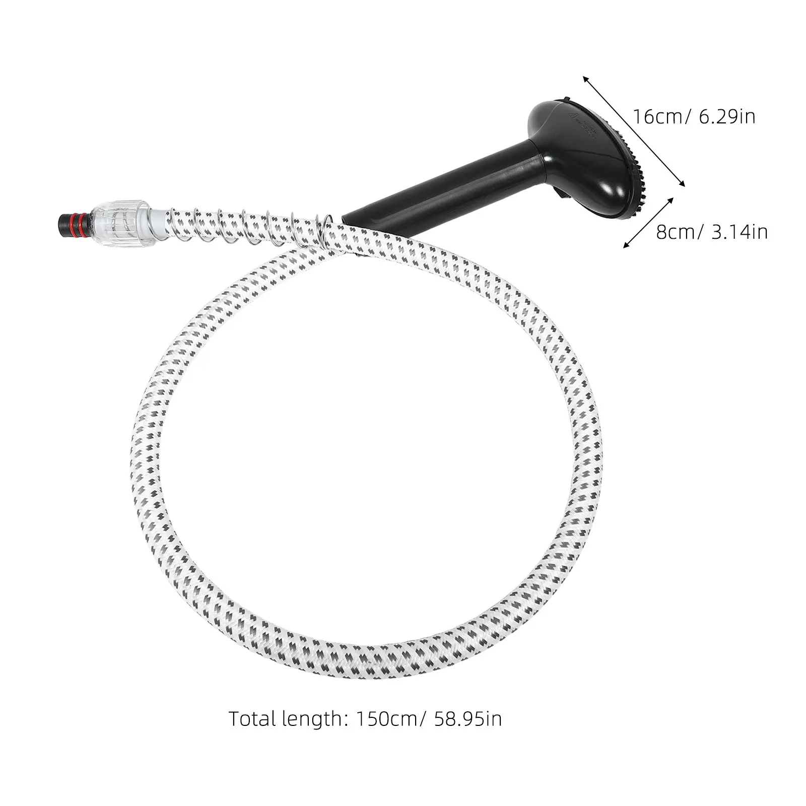 Garment Steamer Replacement Universal Steam Hose Metal Head Brush Attachment Even Steam Distribution Clothes Steamer Part