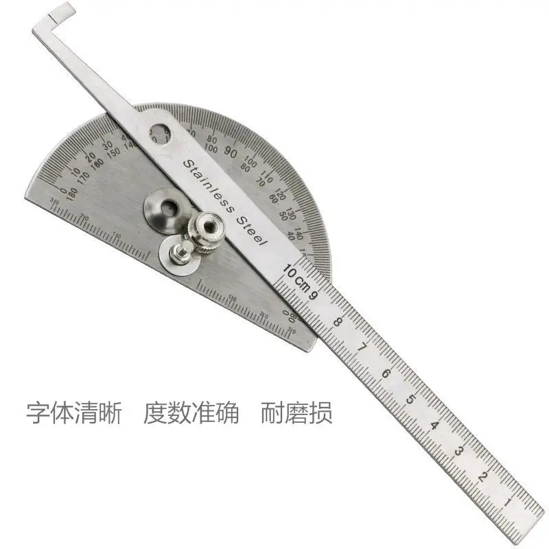 Angle Ruler Combination Multifunctional High Precision Protractor for Woodworking Arc Semicircle Adjustable Measuring Tool