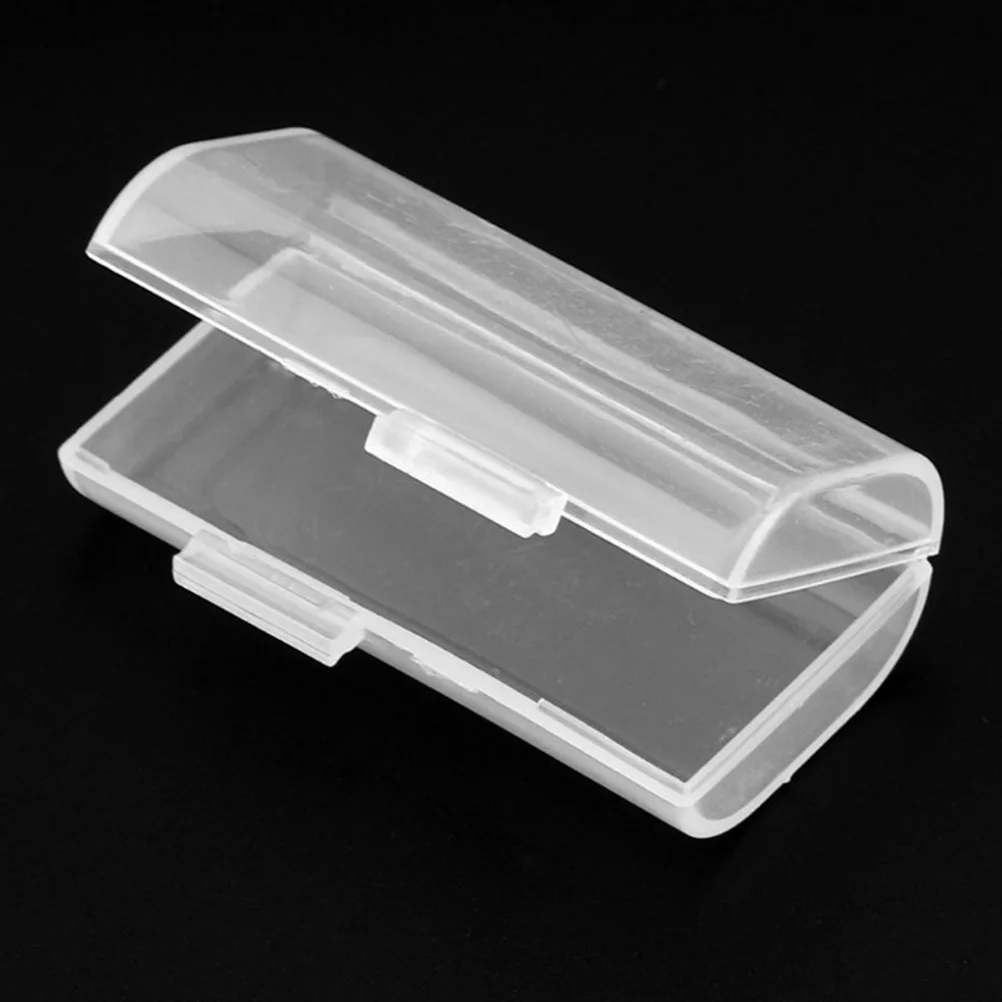 

Clear Portable Hard Plastic Battery Case Holder Storage Box for 4 x AAA Batteries Battery Storage Box Container Organizer