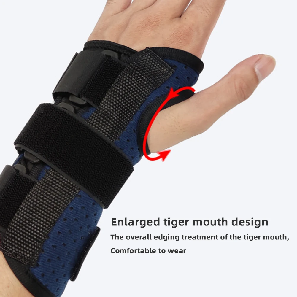 1PC Adjustable Wrist Fitted Stabilizer Splint Carpal Tunnel Hand Compression Support Wrap for Wrist Injuries Pain Relief