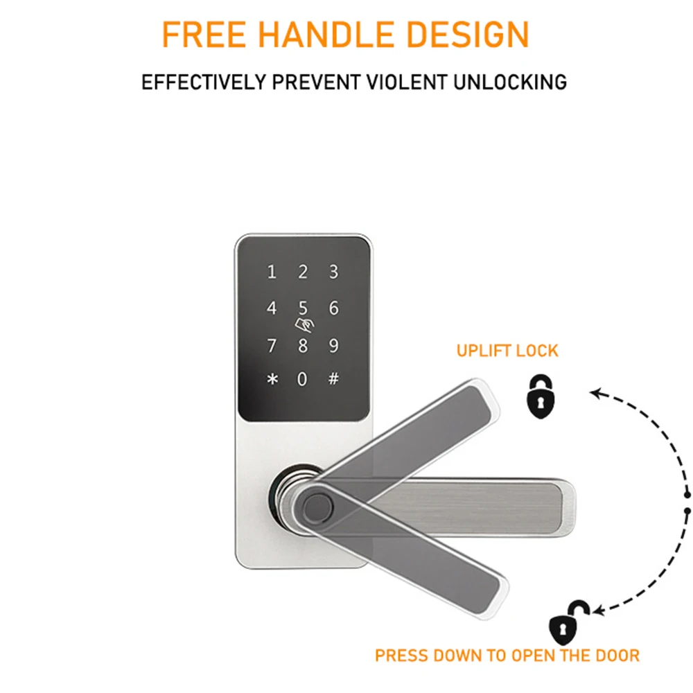 HIMOJO Fingerprint Door Lock Tuya App Password Unlock Bluetooth Electronic Digital Security Intelligent Smart Lock Anti-thefi