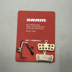 SRAM-Pastillas de freno de disco orgánicas con placa de respaldo de acero, accesorios de ciclismo de montaña y carretera