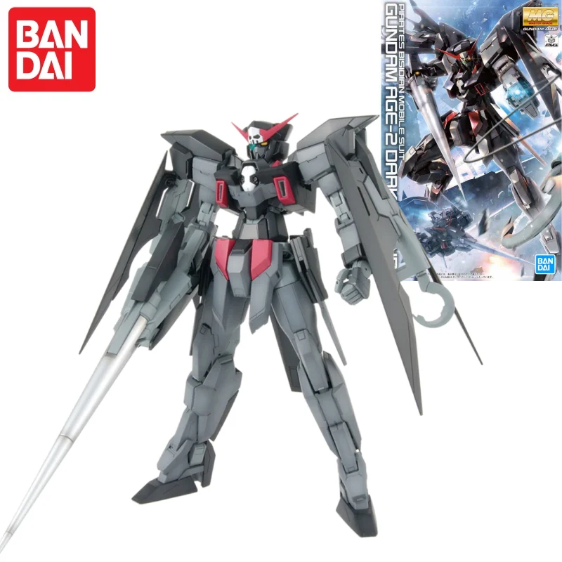 

Сборная модель Bandai MG Age-2 Dark Hound Pirate Gundam в масштабе 1/100, фигурка меха-воина, развивающая игрушка для гаража
