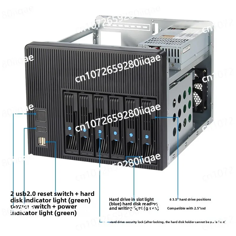 دعم هيكل اللوحة الرئيسية Mini-ITX القابل للتبديل السريع، تخزين منزلي صغير 4/6/8، #2