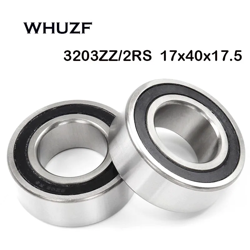 3203-2RS Bearing 17*40*17.9mm ( 2 PCS ) ABEC-7 3203ZZ 2RS Double Row Sealed 3203-2RS Double Row Angular Contact Ball Bearings