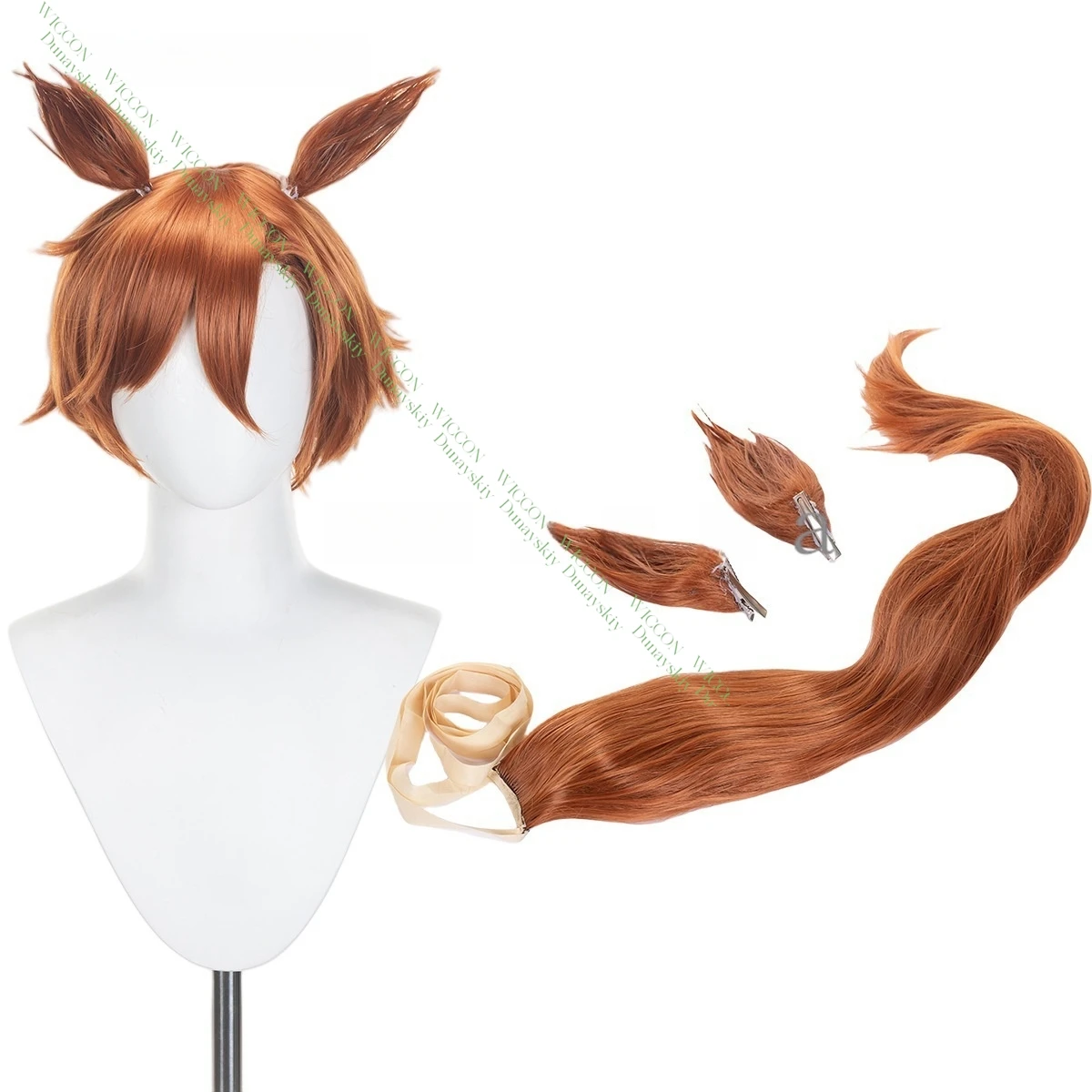 Uma Musume: Pretty Derby T.M. Opera O Cosplay Wig Anime Game Roleplay Party Costume Prop Synthetic Hair Heat Resistant Fiber